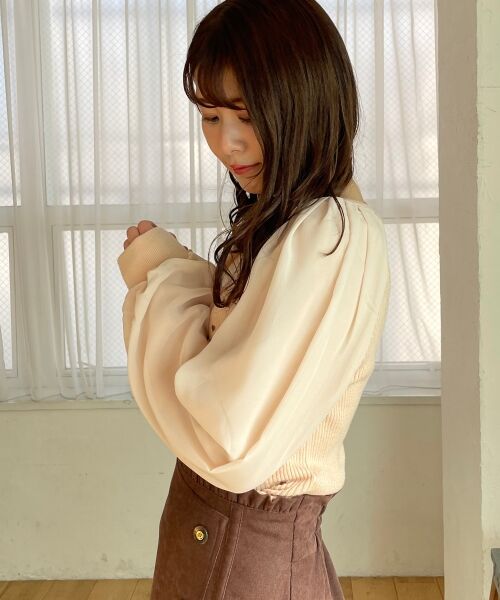 MAJESTIC LEGON / マジェスティックレゴン ニット・セーター | アソート刺繍スクエアニット | 詳細6