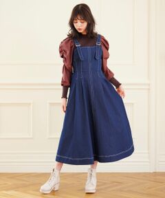 MAJESTIC LEGON / マジェスティックレゴン ロング・マキシ丈ワンピース | ☆ステッチデザインワンピ