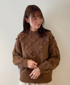 MAJESTIC LEGON / マジェスティックレゴン ニット・セーター | ポンポンボリュームニット