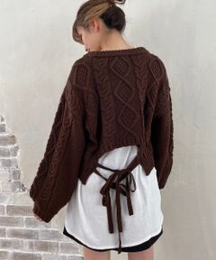 MAJESTIC LEGON / マジェスティックレゴン ニット・セーター | バックリボンニット