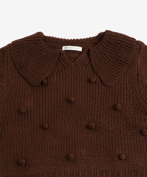 MAJESTIC LEGON / マジェスティックレゴン ニット・セーター | ぽんぽんｂｉｇ襟ニット | 詳細14