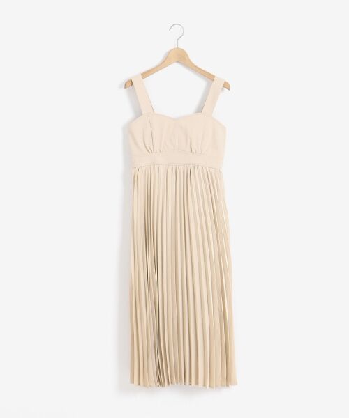 MAJESTIC LEGON / マジェスティックレゴン ロング・マキシ丈ワンピース | サテンプリーツコンビワンピ | 詳細11