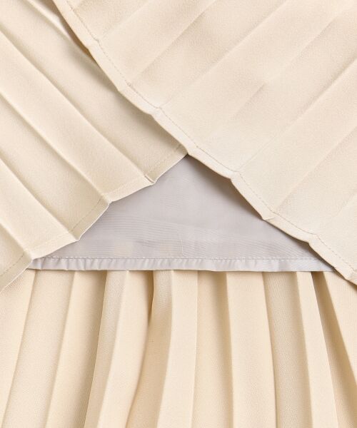 MAJESTIC LEGON / マジェスティックレゴン ロング・マキシ丈ワンピース | サテンプリーツコンビワンピ | 詳細19