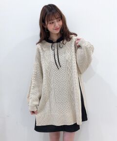 MAJESTIC LEGON / マジェスティックレゴン ミニ丈・ひざ丈ワンピース | ニットセットミニワンピース