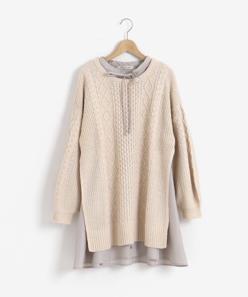 MAJESTIC LEGON / マジェスティックレゴン ミニ丈・ひざ丈ワンピース | ニットセットミニワンピース | 詳細12