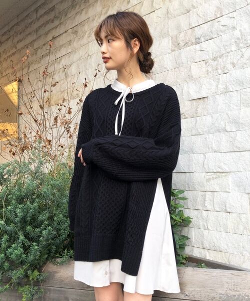 MAJESTIC LEGON / マジェスティックレゴン ミニ丈・ひざ丈ワンピース | ニットセットミニワンピース | 詳細9