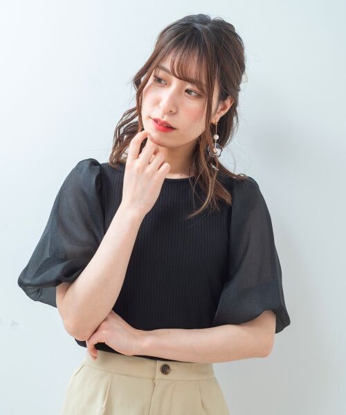 バルーンスリーブトップス カットソー Majestic Legon マジェスティックレゴン ファッション通販 タカシマヤファッションスクエア