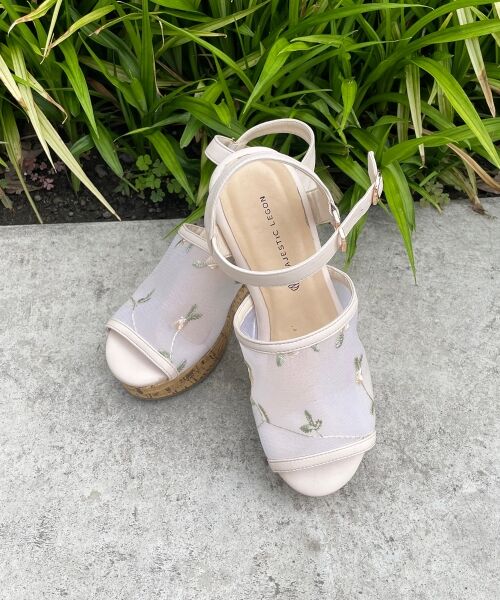 エンブロイダリーシアーサンダル サンダル Majestic Legon マジェスティックレゴン ファッション通販 タカシマヤファッションスクエア