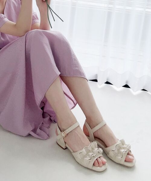 スクエアフリルサンダル サンダル Majestic Legon マジェスティックレゴン ファッション通販 タカシマヤファッションスクエア