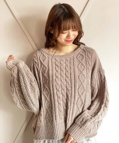 MAJESTIC LEGON / マジェスティックレゴン ニット・セーター | モールケーブルボリュームニット