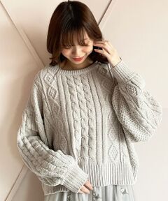 MAJESTIC LEGON / マジェスティックレゴン ニット・セーター | モールケーブルボリュームニット