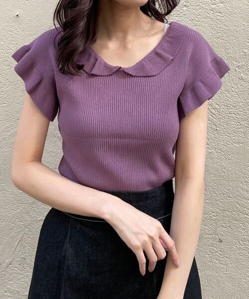 MAJESTIC LEGON / マジェスティックレゴン ニット・セーター | フリルレディニット | 詳細11