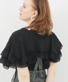 MAJESTIC LEGON / マジェスティックレゴン シャツ・ブラウス | ケープカラーモノトーンブラウス