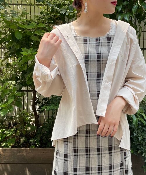 MAJESTIC LEGON / マジェスティックレゴン シャツ・ブラウス | 着回しオーバーシャツ(アイボリー)