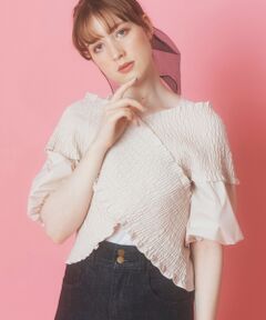 MAJESTIC LEGON / マジェスティックレゴン シャツ・ブラウス | シャーリングクロスブラウス