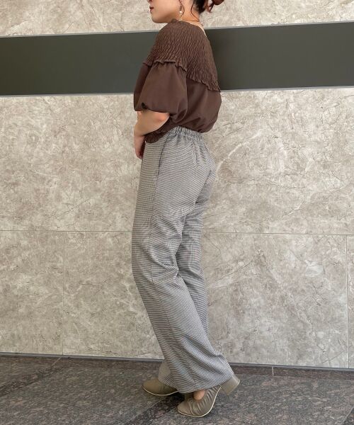 MAJESTIC LEGON / マジェスティックレゴン シャツ・ブラウス | シャーリングクロスブラウス | 詳細9