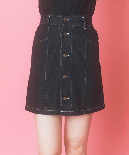 MAJESTIC LEGON / マジェスティックレゴン ミニ・ひざ丈スカート | ステッチミニスカート | 詳細1