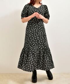 MAJESTIC LEGON / マジェスティックレゴン ロング・マキシ丈ワンピース | オータムフラワーワンピース