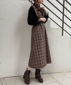 MAJESTIC LEGON / マジェスティックレゴン ロング・マキシ丈ワンピース | ハイウエストジャンパースカート