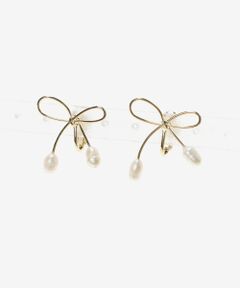 MAJESTIC LEGON / マジェスティックレゴン ピアス・イヤリング | リボン×パールイヤリング