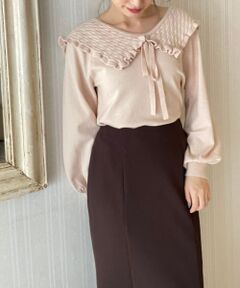 MAJESTIC LEGON / マジェスティックレゴン ニット・セーター | ケーブル襟ニット