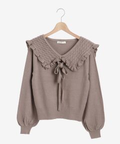 MAJESTIC LEGON / マジェスティックレゴン ニット・セーター | ケーブル襟ニット