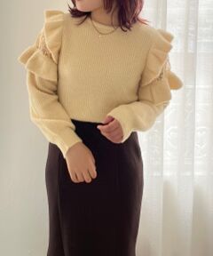 MAJESTIC LEGON / マジェスティックレゴン ニット・セーター | Ladyフリルシャギーニット