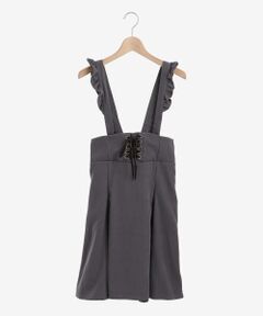 MAJESTIC LEGON / マジェスティックレゴン ミニ・ひざ丈スカート | フリルストラップ2wayミディスカート