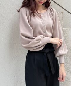 MAJESTIC LEGON / マジェスティックレゴン カーディガン・ボレロ | 前後2WAYスクエアニット