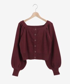 MAJESTIC LEGON / マジェスティックレゴン カーディガン・ボレロ | 前後2WAYスクエアニット