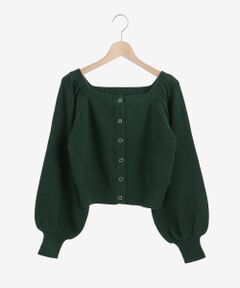 MAJESTIC LEGON / マジェスティックレゴン カーディガン・ボレロ | 前後2WAYスクエアニット