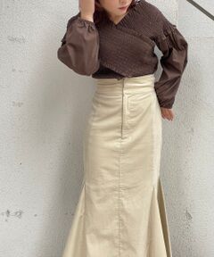 MAJESTIC LEGON / マジェスティックレゴン シャツ・ブラウス | クロスデザイン長袖ブラウス