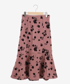 MAJESTIC LEGON / マジェスティックレゴン ロング・マキシ丈スカート | フロッキーフラワーマーメイドスカート