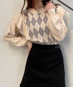 MAJESTIC LEGON / マジェスティックレゴン ニット・セーター | クラシカルパターンフリルニット