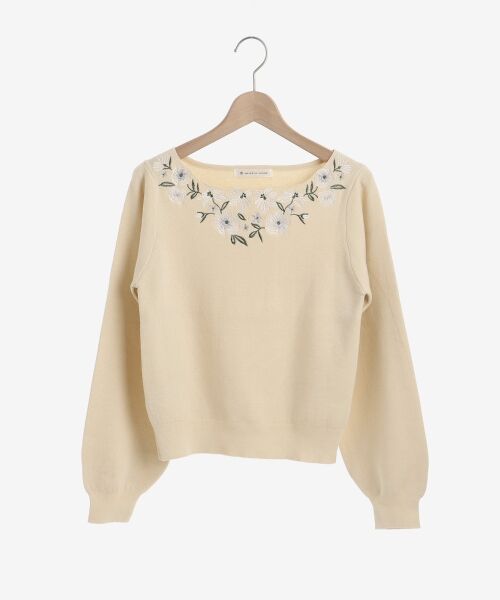 MAJESTIC LEGON / マジェスティックレゴン ニット・セーター | フローラルエンブロイダリーニット | 詳細14