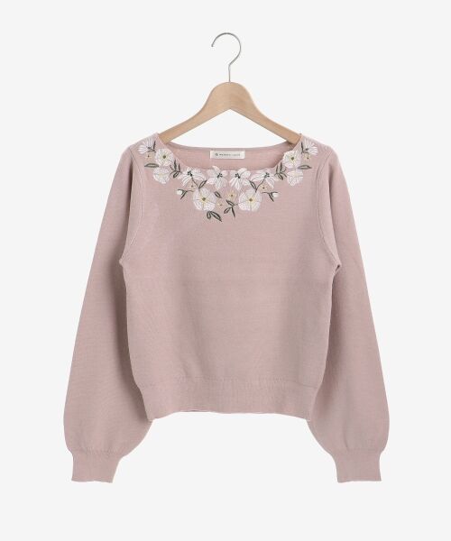 MAJESTIC LEGON / マジェスティックレゴン ニット・セーター | フローラルエンブロイダリーニット | 詳細15