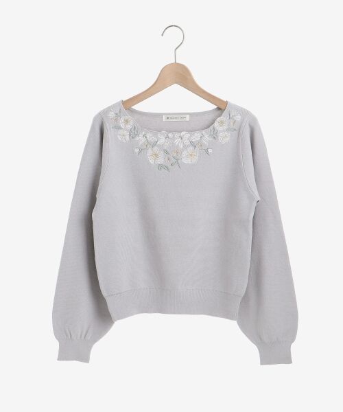 MAJESTIC LEGON / マジェスティックレゴン ニット・セーター | フローラルエンブロイダリーニット | 詳細16