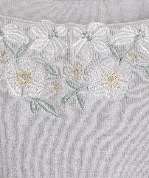 MAJESTIC LEGON / マジェスティックレゴン ニット・セーター | フローラルエンブロイダリーニット | 詳細20