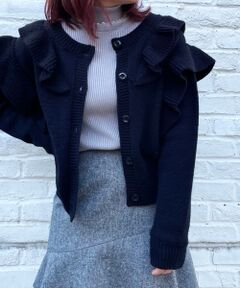 MAJESTIC LEGON / マジェスティックレゴン カーディガン・ボレロ | ガーリーフリルカーディガン