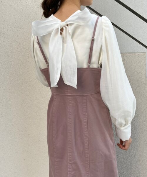 セール バックリボンエアリーブラウス シャツ ブラウス Majestic Legon マジェスティックレゴン ファッション通販 タカシマヤファッションスクエア