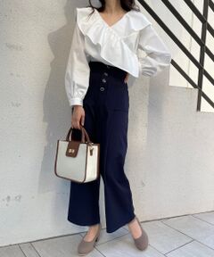 MAJESTIC LEGON / マジェスティックレゴン その他パンツ | ハイウエストワイドパンツ