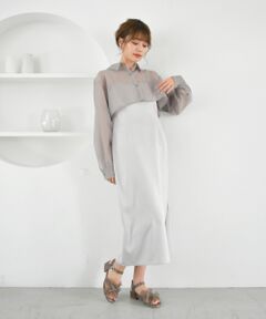 MAJESTIC LEGON / マジェスティックレゴン ロング・マキシ丈ワンピース | ショートシャツセットワンピ