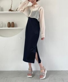 MAJESTIC LEGON / マジェスティックレゴン ロング・マキシ丈ワンピース | ショートシャツセットワンピ