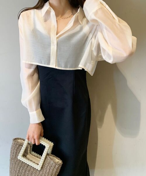 MAJESTIC LEGON / マジェスティックレゴン ロング・マキシ丈ワンピース | ショートシャツセットワンピ | 詳細14