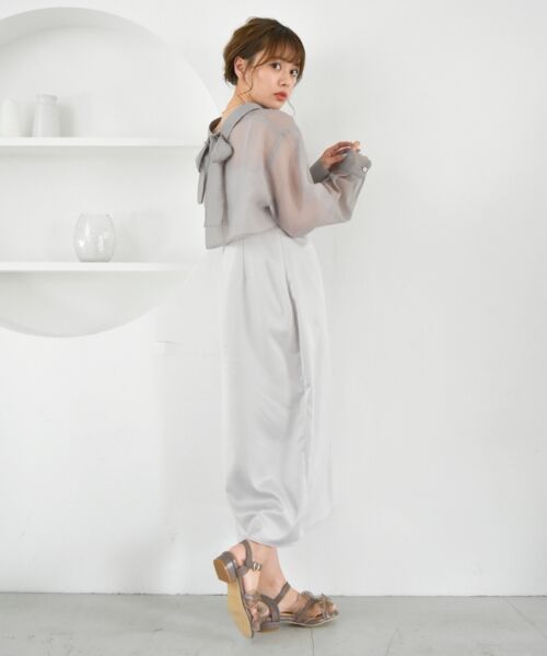 MAJESTIC LEGON / マジェスティックレゴン ロング・マキシ丈ワンピース | ショートシャツセットワンピ | 詳細2