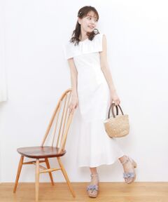 MAJESTIC LEGON / マジェスティックレゴン ロング・マキシ丈ワンピース | セーラーカラーレディワンピース