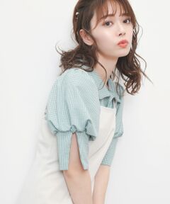 MAJESTIC LEGON / マジェスティックレゴン ポロシャツ | ギンガムポロ襟トップス