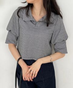 MAJESTIC LEGON / マジェスティックレゴン ポロシャツ | ギンガムポロ襟トップス