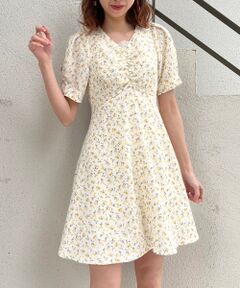 MAJESTIC LEGON / マジェスティックレゴン ミニ丈・ひざ丈ワンピース | レディフラワーミニワンピ