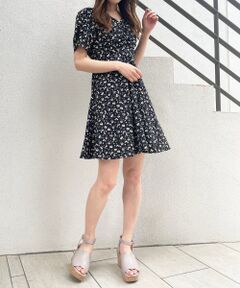 MAJESTIC LEGON / マジェスティックレゴン ミニ丈・ひざ丈ワンピース | レディフラワーミニワンピ